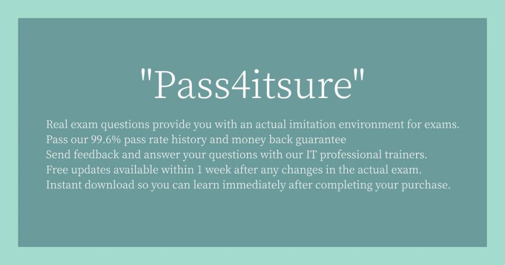 Features of Pass4itsure  