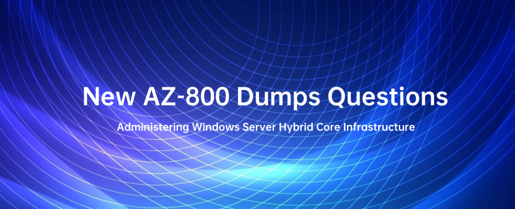 New AZ-800 Dumps Questions